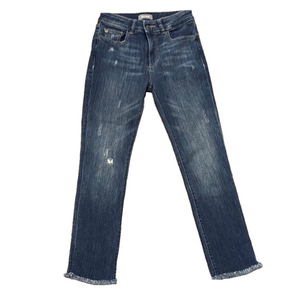 DL1961 Mara ankle frayed jeans, size 24